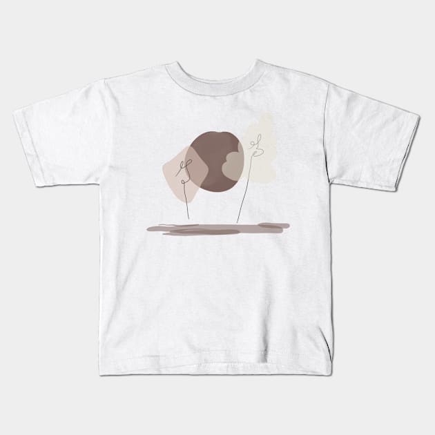 Decor: Contemporary Pastel Design Kids T-Shirt by Kenkenne